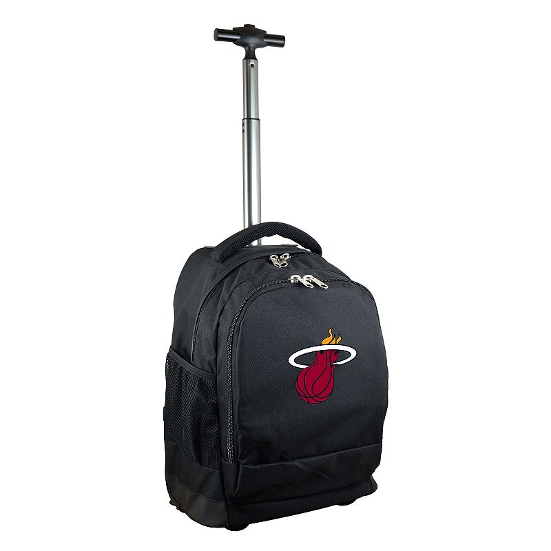 Miami Heat Premium Wheeled Backpack, Black