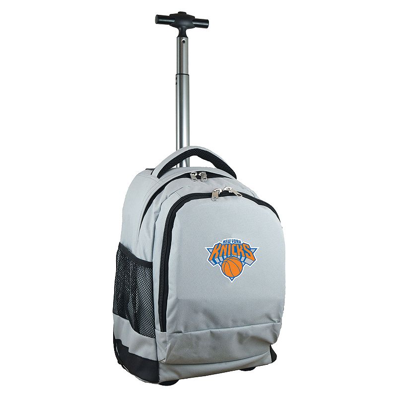 New York Knicks Premium Wheeled Backpack, Grey