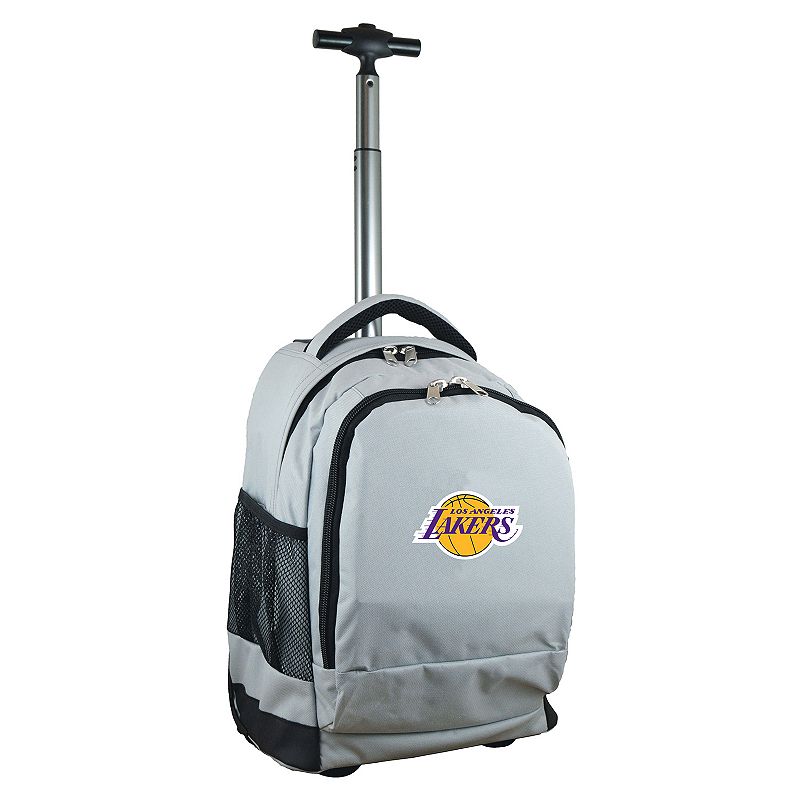 Los Angeles Lakers Premium Wheeled Backpack, Grey