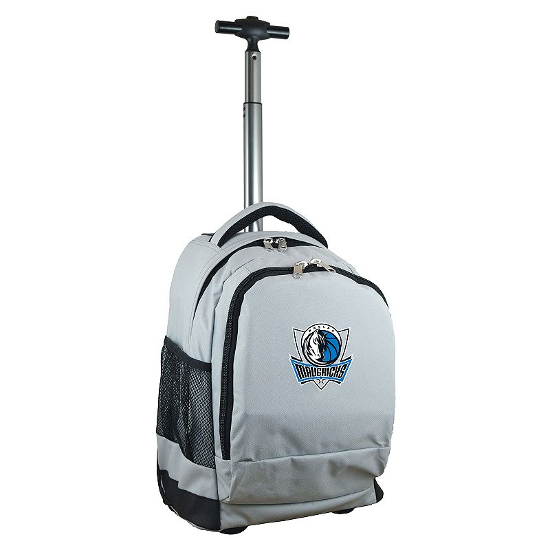 Dallas Mavericks Premium Wheeled Backpack, Grey