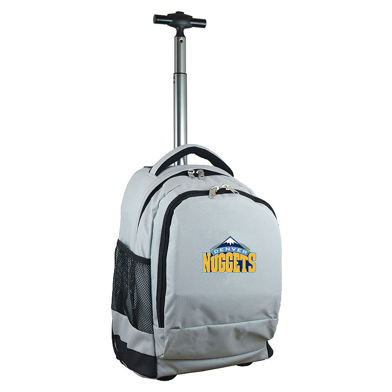 Denver Nuggets Premium Wheeled Backpack, Grey