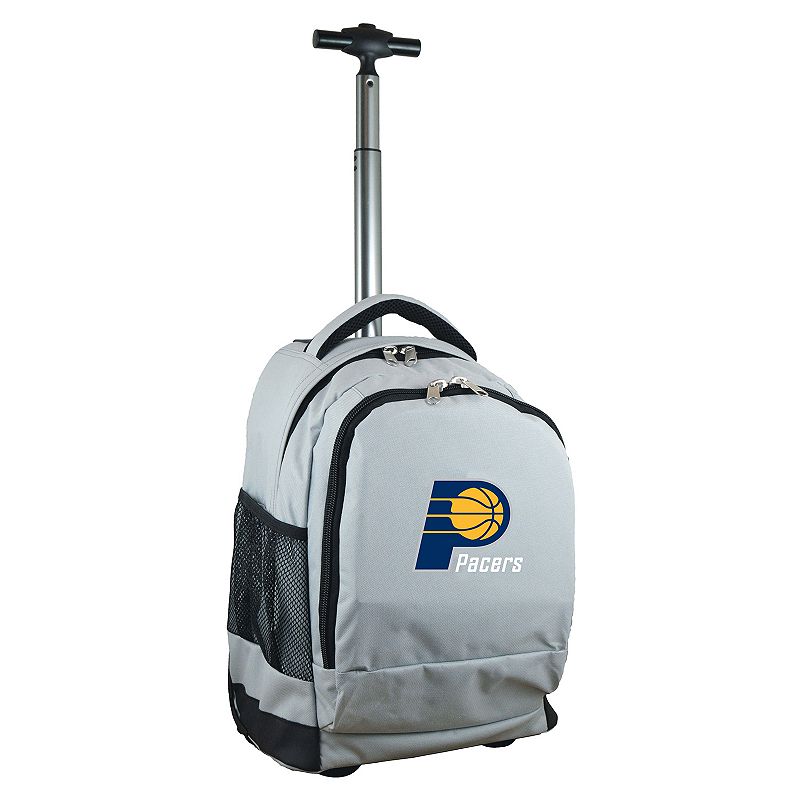 Indiana Pacers Premium Wheeled Backpack, Grey