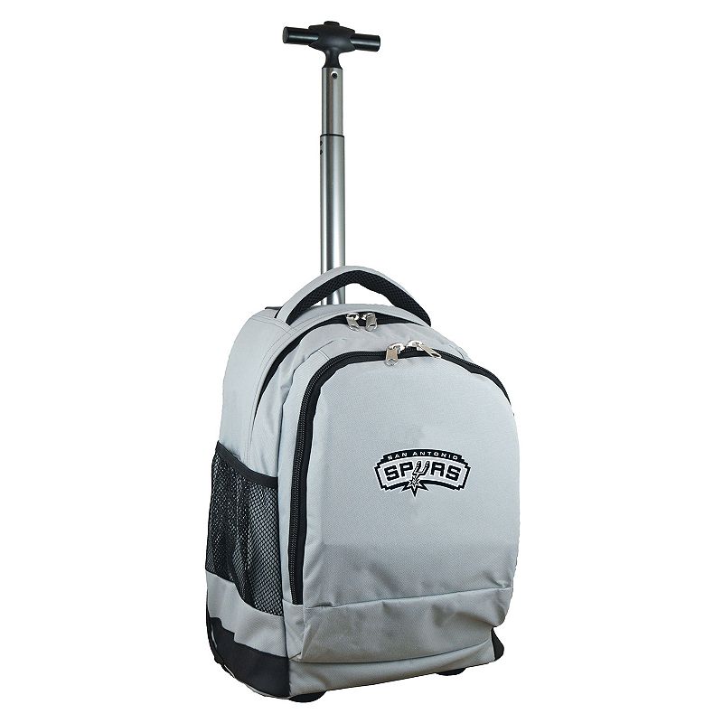 San Antonio Spurs Premium Wheeled Backpack, Grey