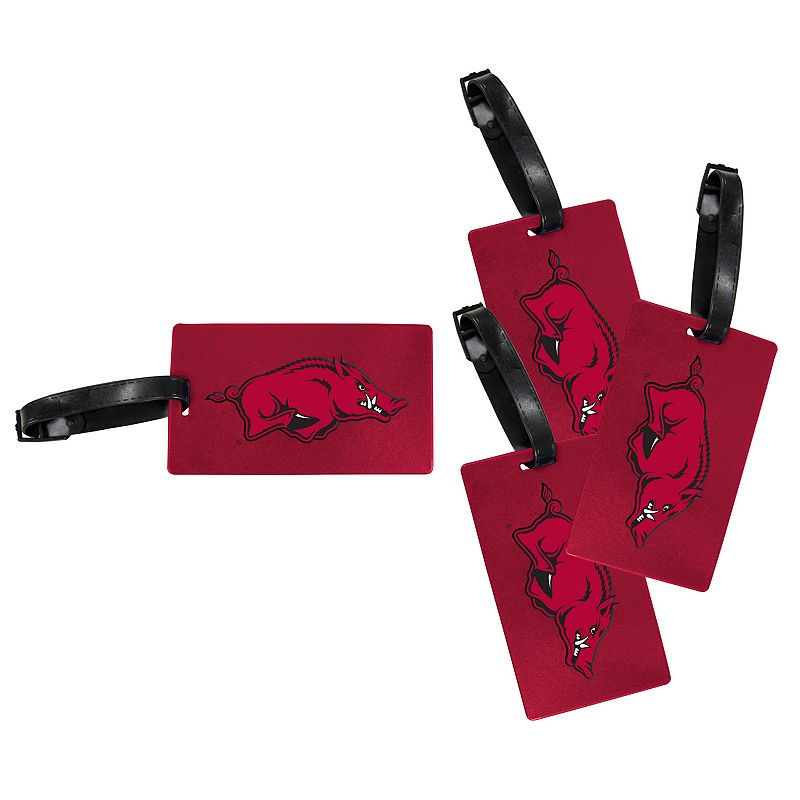 Arkansas Razorbacks 4-Pack Luggage Tag Set