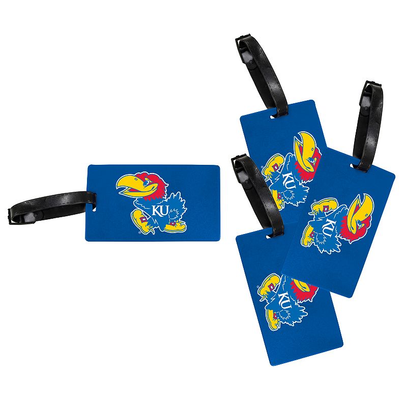 Kansas Jayhawks 4-Pack Luggage Tag Set