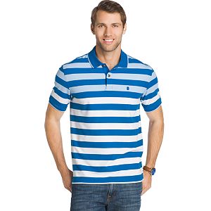 Men's IZOD Classic-Fit Engineer-Striped Performance Polo