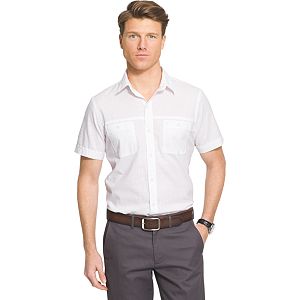 Men's IZOD Dockside Classic-Fit Chambray Woven Button-Down Shirt