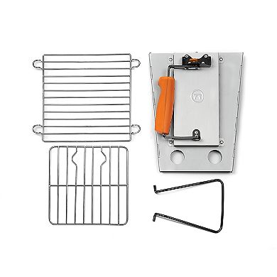 Outset Collapsible Camping Grill & Chimney Starter