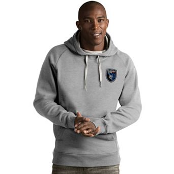 Men's Antigua San Jose Earthquakes Victory Pullover Hoodie