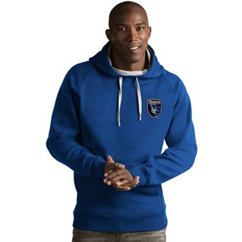 Men's Antigua San Jose Earthquakes Victory Pullover Hoodie