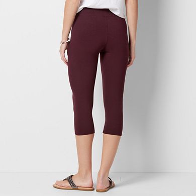 Women's Sonoma Goods For Life® Wide Waist Capri Leggings