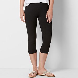 Women's SONOMA Goods for Life™ Wide Waist Capri Leggings