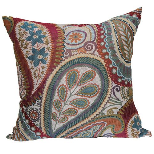 Brentwood Succulent Paisley Woven Throw Pillow