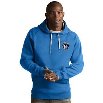 Men's Antigua Sporting Kansas City Victory Pullover Hoodie