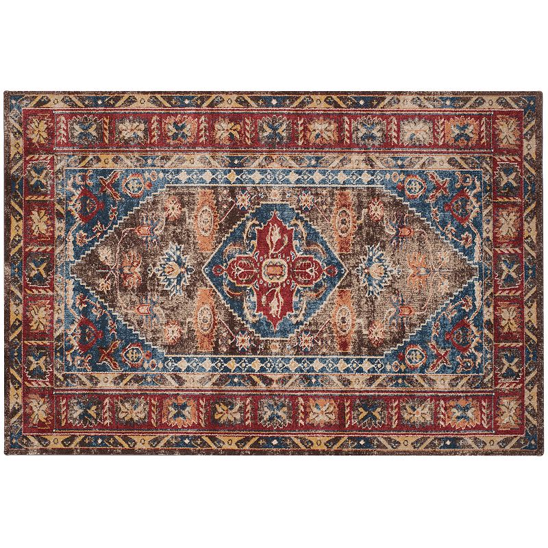 Safavieh Bijar Shiraz Framed Floral Rug, Brown, 5X7.5 Ft