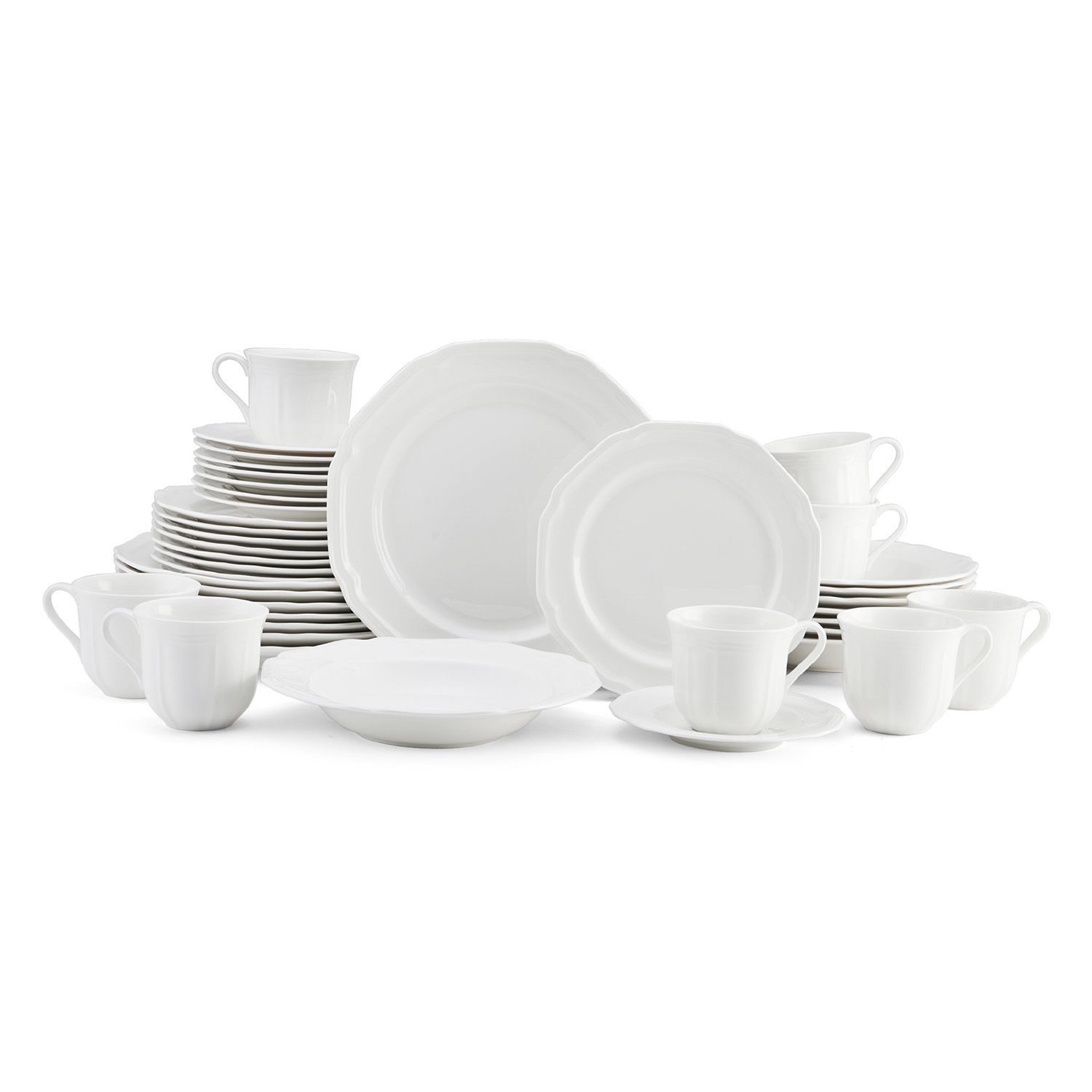 white dinnerware