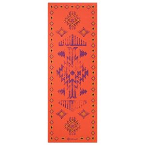 Gaiam 6mm Tribal Rhythm Reversible Yoga Mat