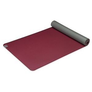 Gaiam 5mm Earth Lovers Cranberry Reversible Yoga Mat
