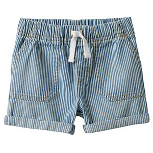 Baby Boy Jumping Beans® Denim Striped Roll Cuff Shorts