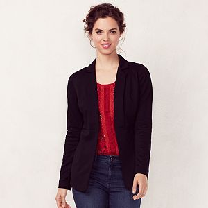 Women's LC Lauren Conrad Seamed Black Blazer