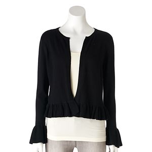 Women's ELLE™ Ruffle Bell Cardigan