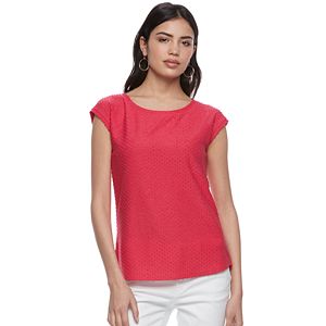 Women's ELLE™ Swiss Dot Tee