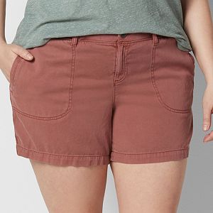 Plus Size SONOMA Goods for Life™ Twill Utility Shorts