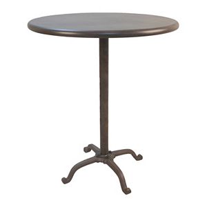 Zayden Round Cast Iron & Steel Bar Table