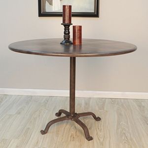 Zayden Round Cast Iron & Steel Dining Table