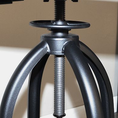 Carolina Living Mason Rustic Industrial Adjustable Stool