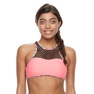 Mix and Match High-Neck Crocheted Bikini Top