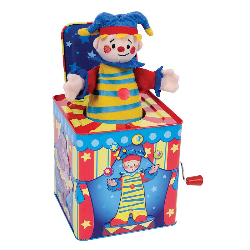 Schylling Silly Circus Jack-In-Box Toy, Multicolor