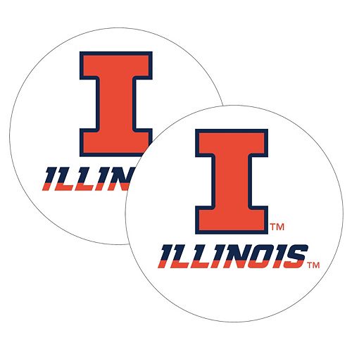 Illinois Fighting Illini 2-Pack Large Peel & Stick Decals