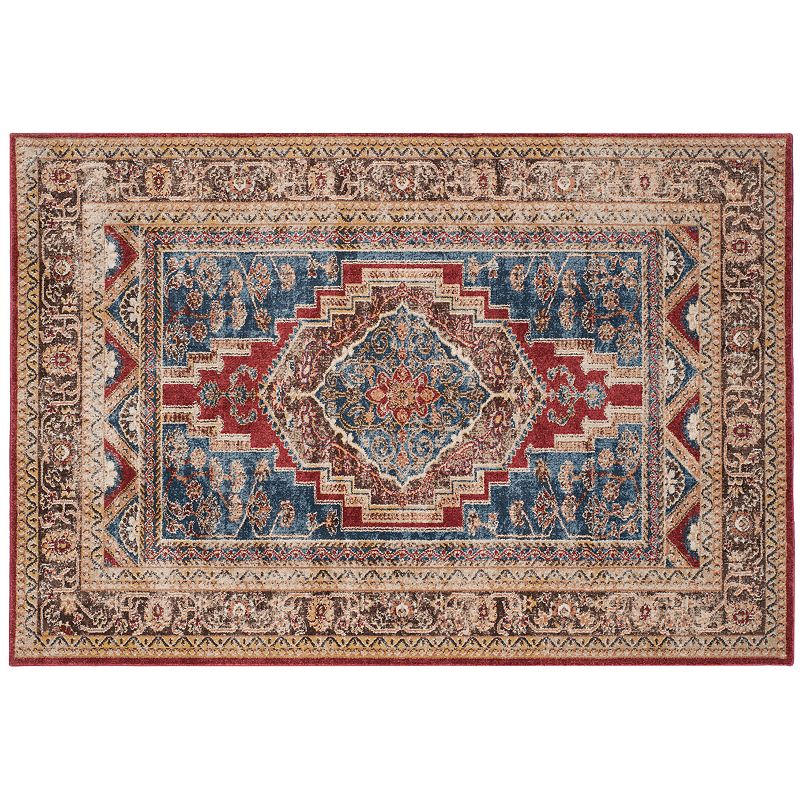 Safavieh Bijar Kerman Framed Floral Rug, Red, 5X7.5 Ft