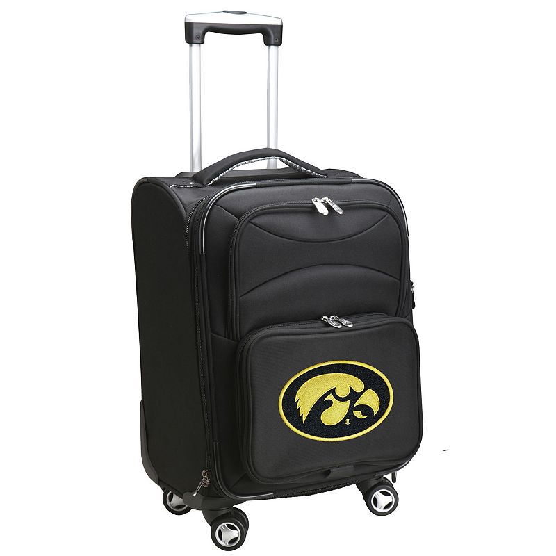 Iowa Hawkeyes 20-Inch Expandable Spinner Carry-On, Black, 20WHEL Co