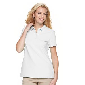 Women's Croft & Barrow® Classic Solid Polo