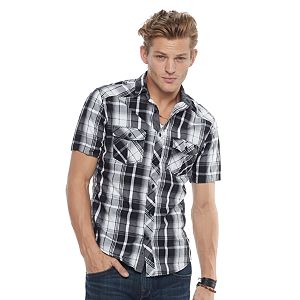 Men's Rock & Republic庐 Plaid Stretch Button-Down Shirt