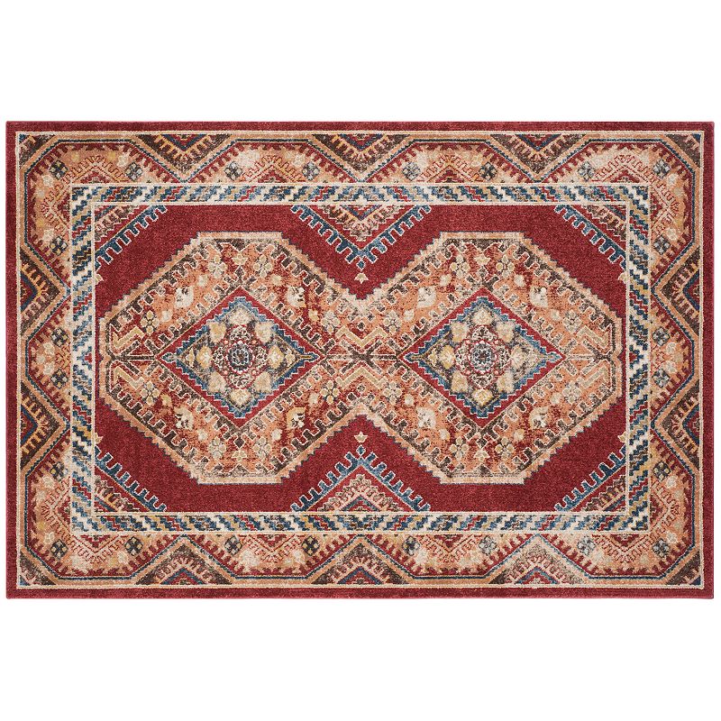Safavieh Bijar Urmia Framed Floral Rug, Red, 5X7.5 Ft