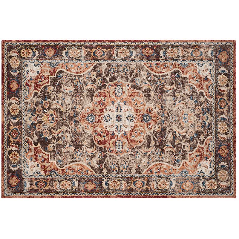 Safavieh Bijar Amol Framed Floral Rug, Brown, 5X7.5 Ft