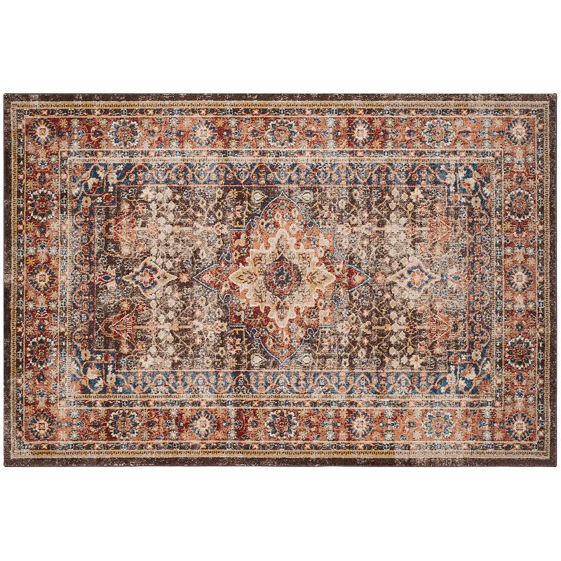 Safavieh Bijar Sari Framed Floral Rug, Brown, 8X10 Ft