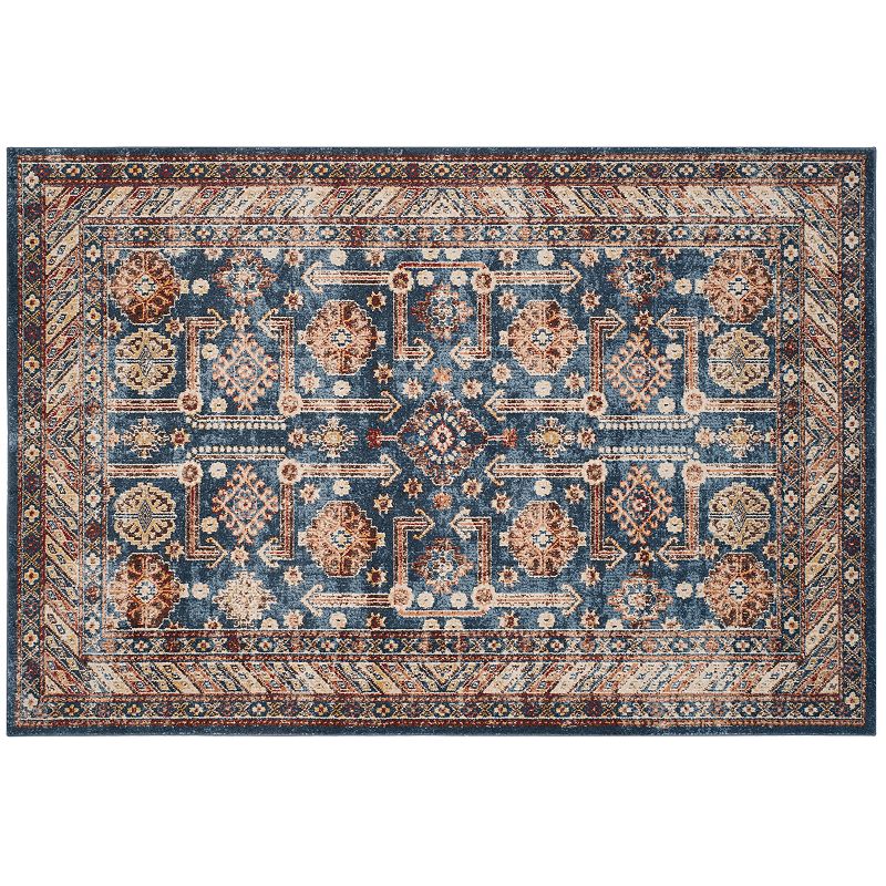 Safavieh Bijar Gorgan Framed Floral Rug, Red, 6.5X9 Ft