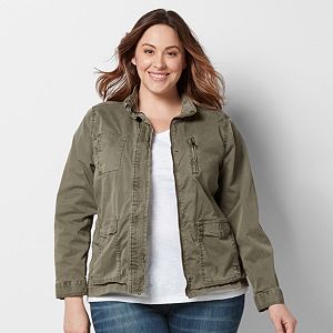 Plus Size SONOMA Goods for Life™ Solid Utility Jacket