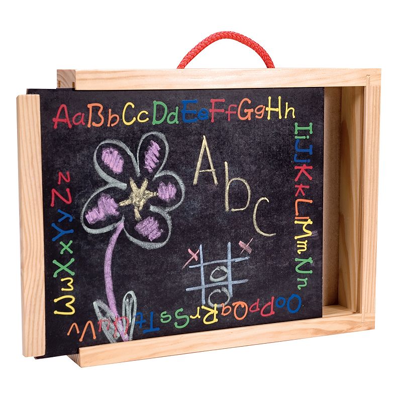 Schylling Chalk Board Brief Case, Multicolor