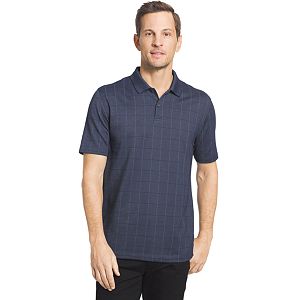 Big & Tall Van Heusen Flex Stretch Windowpane Polo
