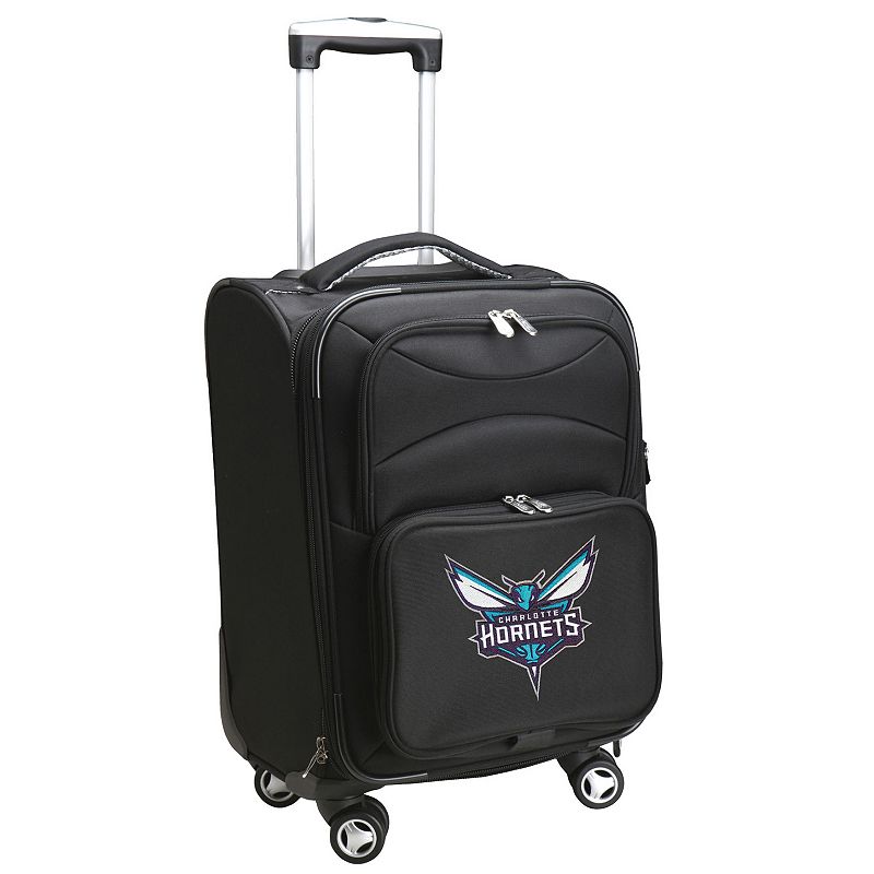 Charlotte Hornets 20-Inch Expandable Spinner Carry-On, Black, 20WHEL Co