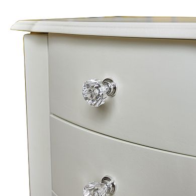 White 4-Drawer Jewelry Armoire