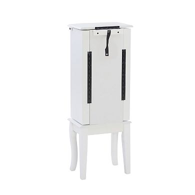 White 4-Drawer Jewelry Armoire