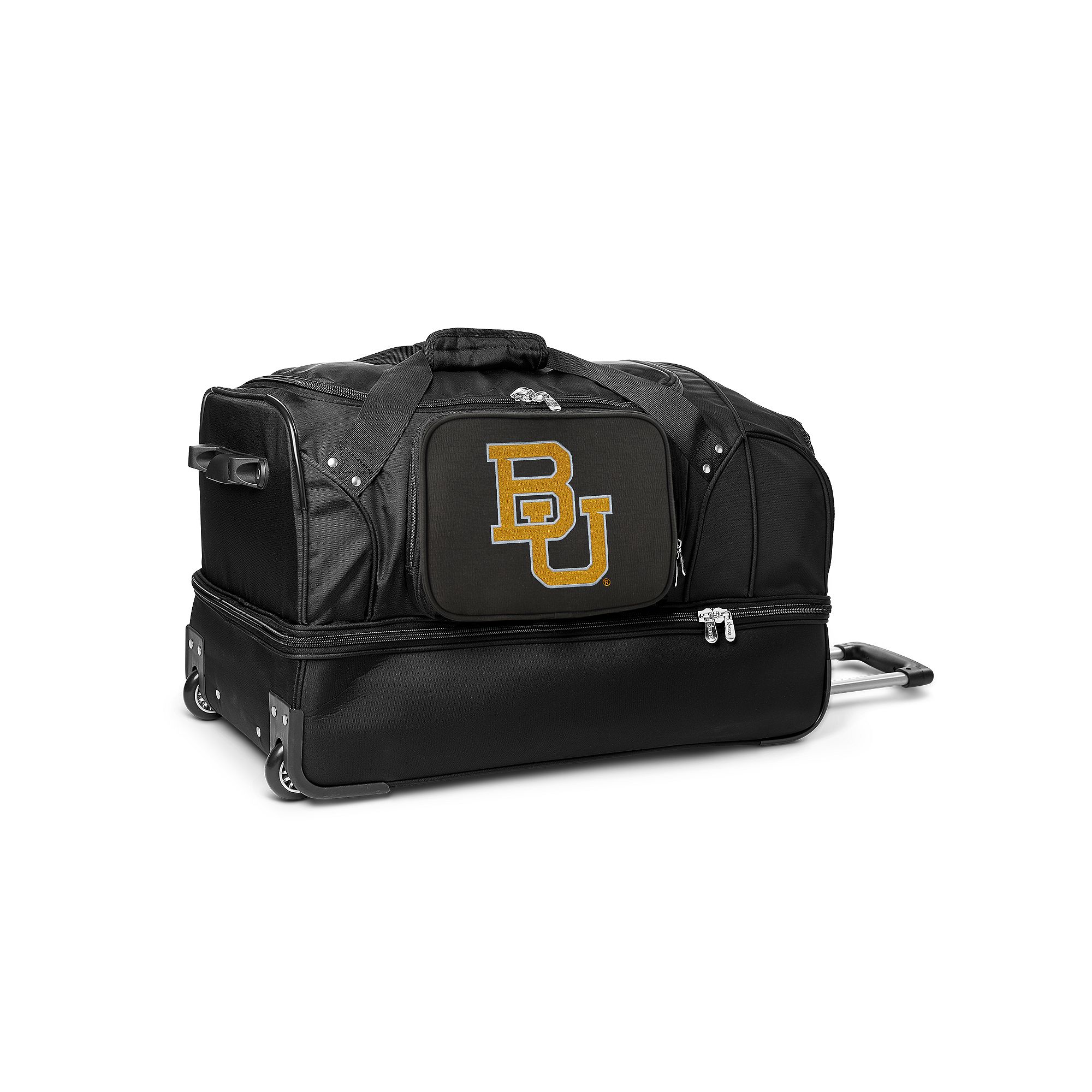 Baylor Bears 27-Inch Wheeled Drop-Bottom Duffle Bag, Bay Team