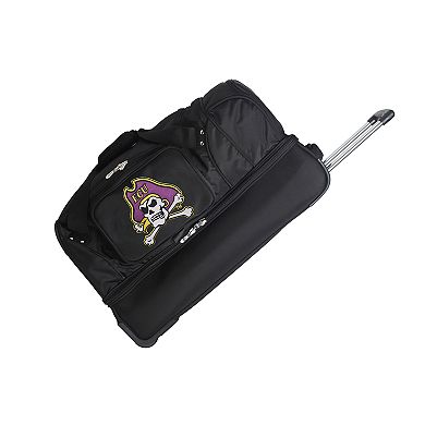 East Carolina Pirates 27-Inch Wheeled Drop-Bottom Duffle Bag