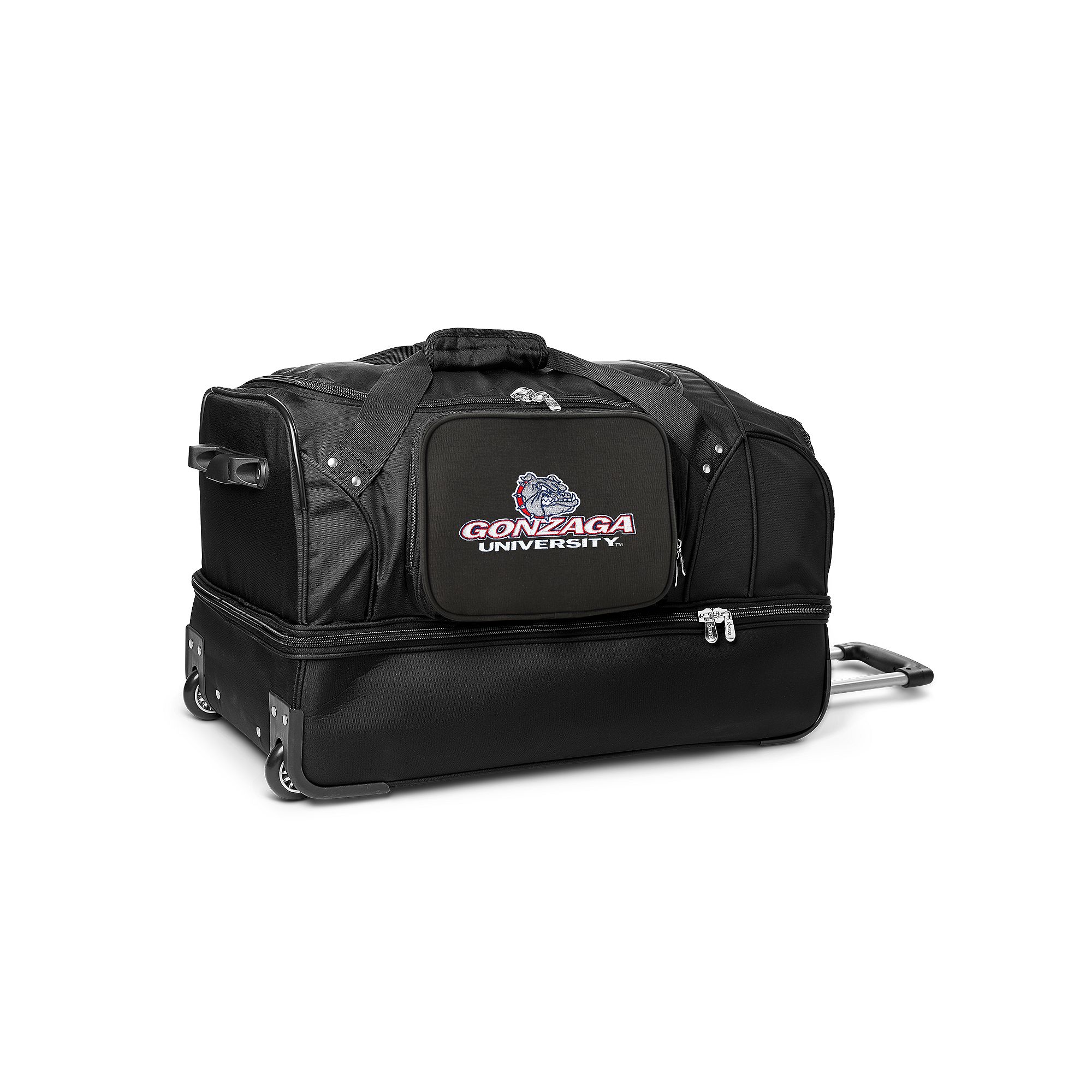 Gonzaga Bulldogs 27-Inch Wheeled Drop-Bottom Duffle Bag, Zag Team